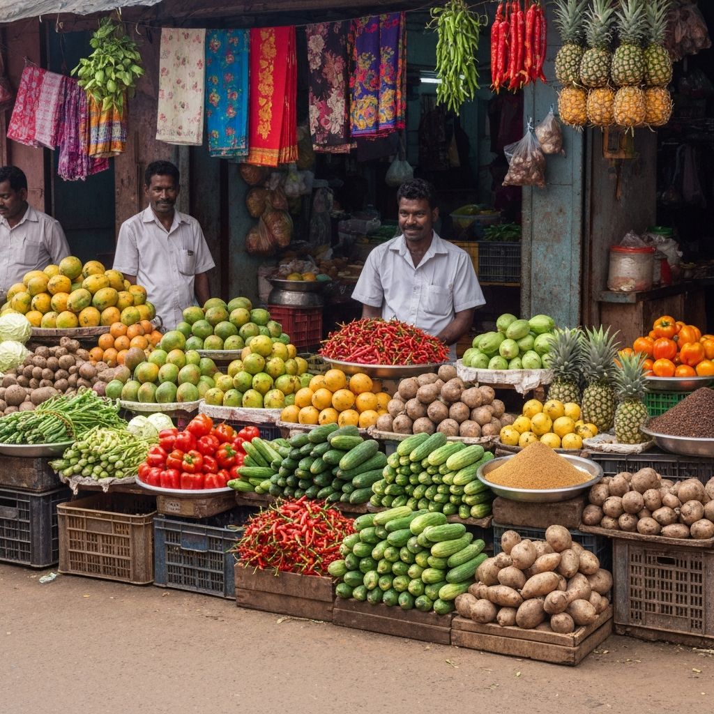 Fresh produce at market
