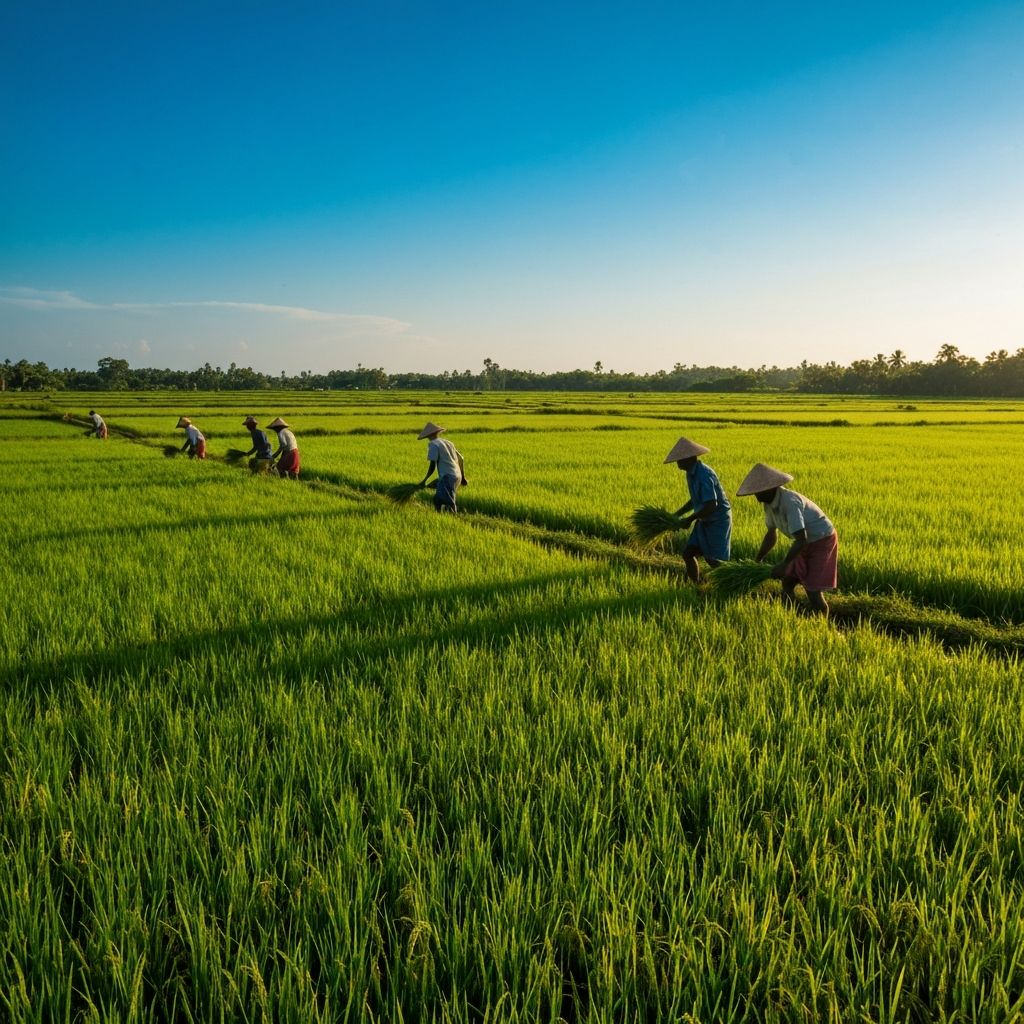 Sri Lankan paddy fields